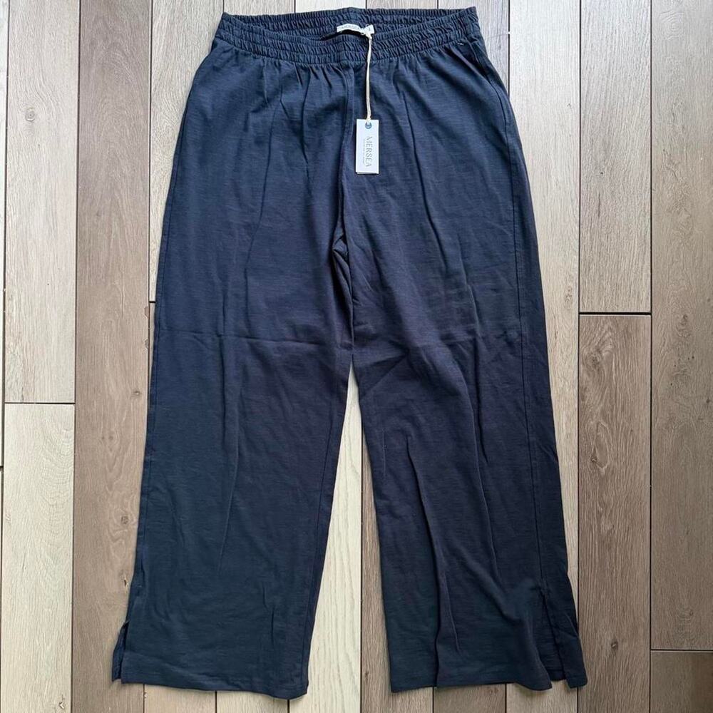 Mersea navy blue wide leg